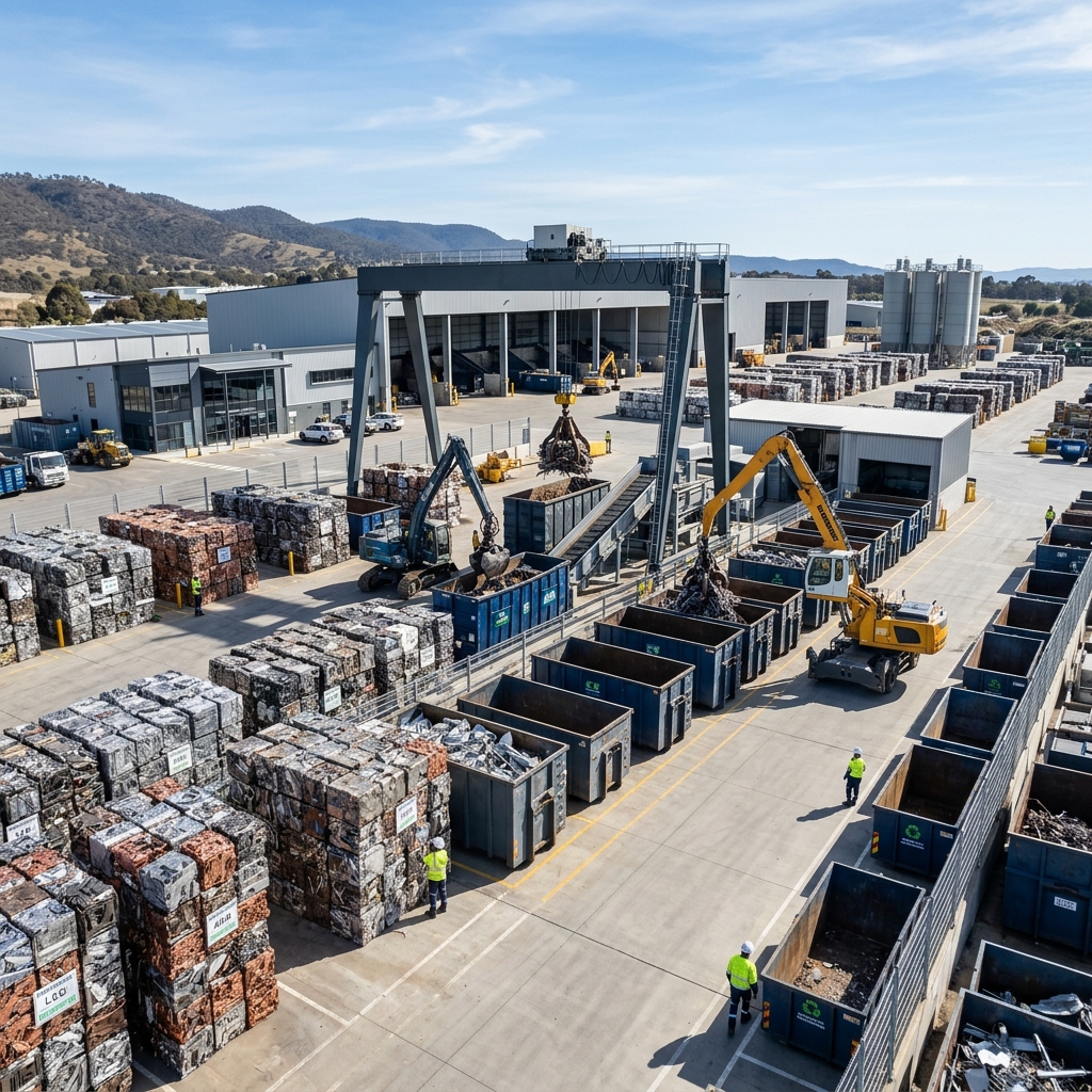 Industrial Metal Recycling Yard